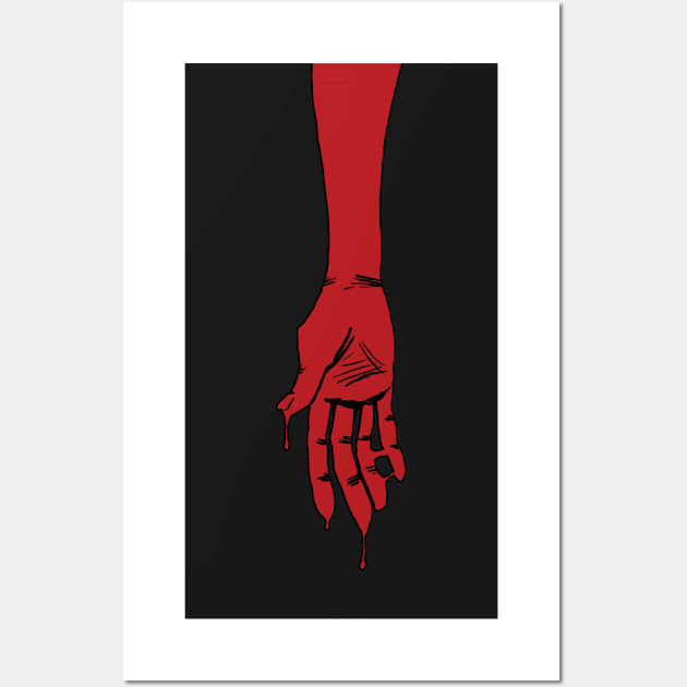 RED RIGHT HAND Wall Art by Figbar Lonesome